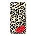 ACC5Star(TM) Bonzer Stylish 3D Bling Glitter Sparkling Gold Leopard Print Hard Back Case Cover Skin for Apple iPhone 6 Plus 5.5 inch + High Quality Random Color Stylus + 10*15 Cm Green Soft Clean Cloth with Logo