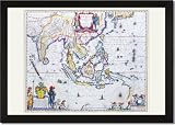 Framed Art Poster 20x30, India And Southeast Asia
