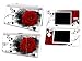 Bundle Monster Nintendo Ndsl Dsl Nds Ds Lite Vinyl Game Skin Case Art Decal Cover Sticker Protector Accessories - Red Rose