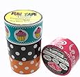 4 Rolls Fancy That! Packing Tape Print Decorative Craft Gift DIY 75ft/ea Cupcake