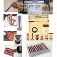 Jerky Cannon Kit comes with 8 stainless steel nozzles 2 - 3/16" x1-3/16" flat jerky nozzles, 2 - 1/2" ID round snack stick nozzles, 2 sausage stuffing nozzles, a double jerky nozzle and a double snack stick nozzle. See all of Dad's Jerky Products