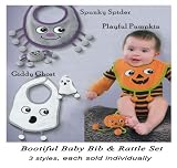 Grasslands Road Halloween Bootiful Baby Bib and Rattle Gift Set
