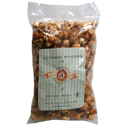 Popsalot Gourmet Popcorn, Macadamia Clandestine Caramel Crunch, 6-Ounce Bags (Pack of 6)