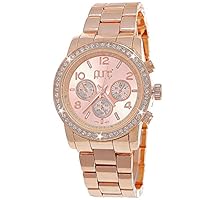 Elegante Pure Time® Damen-Uhr Strass Ana...