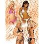 Metallic Tie-Side Pucker Back Bikini Swimwear
