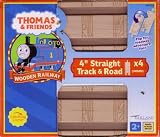 Thomas & Friends Wooden Railway - 4 Straight Track & Road