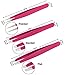 ONME Stainless Steel Tweezers Set with Case, Eyebrow Tweezers Set with Slanted, Straight and Pointed Tips for Eyebrow, Ingrown and Nose Hair, Splinters & More