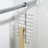 InterDesign Axis Vertical Tie/Belt Rack, Chrome