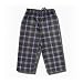 Charcoal Plaid Microfiber Flannel Lounge Pants for Boys