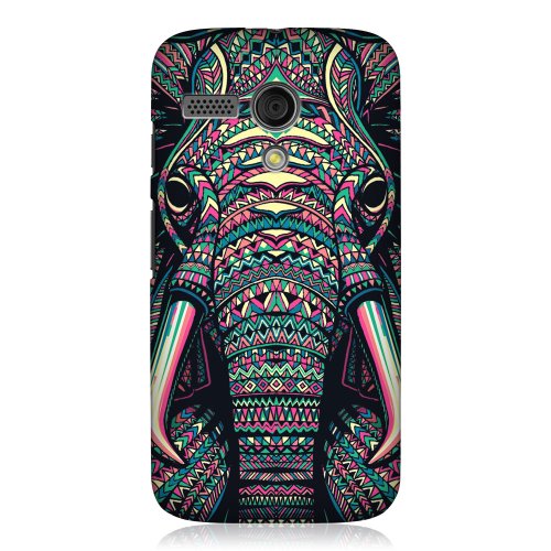 Head Case Designs Elephant Aztec Animal Faces Hard Back Case Cover For Motorola Moto G
