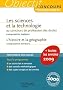 Les sciences et la technologie au concours de professeur des �coles ; L'histoire et la g�ographie