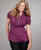 Tommy Hilfiger Plus Size Blouse, Short Sleeve Pleated Front 51kQVLFsmRL. SL160 Tommy Hilfiger Plus Size Blouse, Short Sleeve Pleated Front