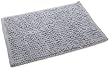 Eileen West Bath Loop 24 Inch by 40 Inch Chenille Rug, Sky