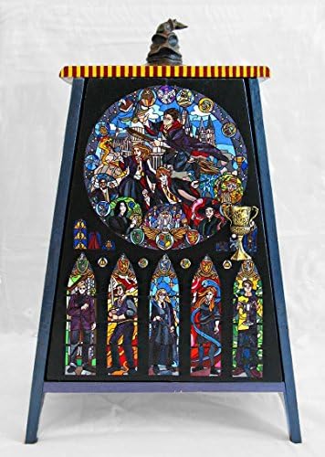 Harry Potter curio cabinet, whimsical- unique &amp; hand-painted piece. Fantasy, hand-painted.