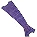 Mermaid Blanket for Kids, SEANUT Mermaid Sleeping Bag Blanket Cable Knitted (Deep purple)