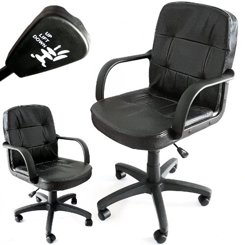 Imagen principal de Silla de oficina de cuero - Estructura muy estable