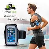 The Original Sports Armband + Free Key Holder - Sporty Armband For iPhone 6 4.7 inch + Free 5 Downloadable Health Books - Also Compatible for Samsaung S3 & S4