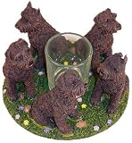 Bouvier des Flandres Dogs Stone Circle Friends Candle Holder
