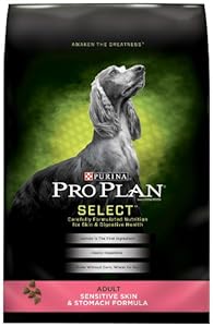 Purina Pro Plan Dry Adult Dog Food, Sensitive Skin and Stomach Formula, 18-Pound Bag
