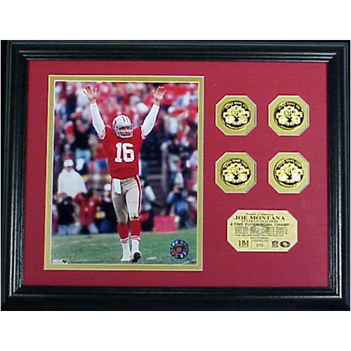 Joe Montana 4 Time Super Bowl Champion Photo Mint