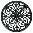 Round Heavy Duty Rubber Stepping Stone Doormat - 12 Inches Diameter