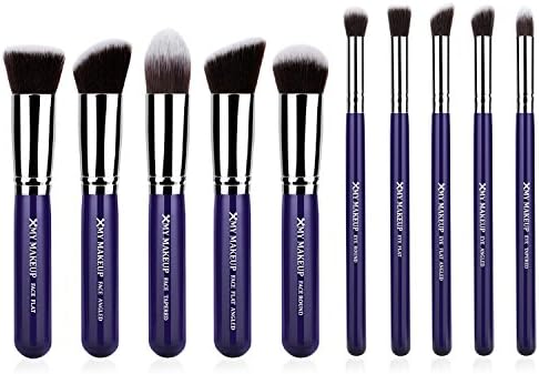 Sugoda 10Pcs Professional Cosmetic Makeup Brush Kit Eyeshadow Brush Purple