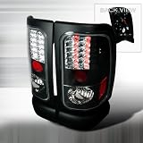 94 95 96 97 98 99 00 01 Dodge Ram LED Tail Lights - Black (Pair)