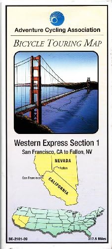 Bicycle Touring Map: Western Express Section 1