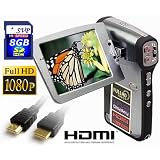 SVP T700 FULL HD 1080p 3.0 LCD BLACK DIGITAL VIDEO CAMCORDER + CAMERA! (8GB SD Included)