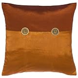 EXP Decorative Handmade Burgundy Copper Thai Silk Cushion Cover / Pillow Sham