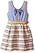 Bonnie Jean Girls' Stripe Knit to Elastic Banded Skirt Dress