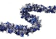 12' Sexy Holographic Blue & Silver Boa Christmas Tinsel Garland