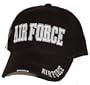 AIR FORCE BLACK WITH WHITE LETTERING HAT
