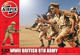 Airfix A02707 1:32 Scale British 8th Army Figures Classic Kit Series 2