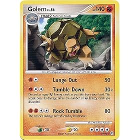 Pokemon Platinum Arceus Single Card Golem #19 Rare