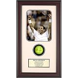 Pete Sampras Signed Ball in Framed Shadow Box - Cheering