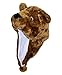Brothship Adult/Teen Plush Animal Character Ear Flap Hat (One Size) (Brown Bear)