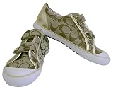 Coach Britt Khaki Gold Signature Tennis Shoes