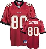 Michael Clayton Jersey: Reebok Red Replica #80 Tampa Bay Buccaneers Jersey - XX-Large