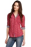 edc by ESPRIT Damen Bluse, gepunktet 022CC1F002