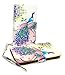 Purple & Pink Peacock Design Wallet Leather Case for Samsung Galaxy Avant G386T with Kickstand