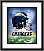 San Diego Chargers NFL Framed 8x10 Photograph Team Logo and Football Helmet Collage