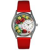 Whimsical Watches Women's Ladybugs Red Leather Watch #S1210004