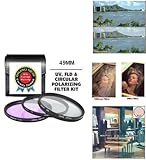 49MM Professional Hi Definition 3 Piece Filter Kit Includes Polarized PL +  ....