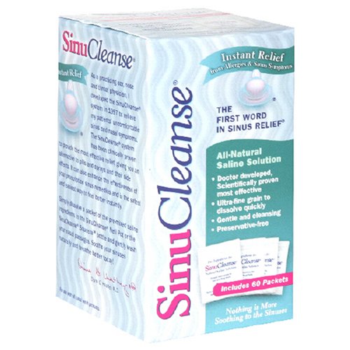 SinuCleanse Natural Saline Solution Packets 60 Count