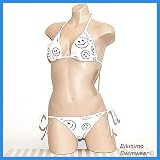 Butterfly Cheekhugger Bikini (Cute Smiley Faces) C/D Cup
