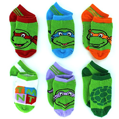TMNT Teenage Mutant Ninja Turtles Baby Toddler 6 pk Socks