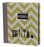 C.R. Gibson QP12-14120 Kitchen Gear Pocket Page Recipe Book, Multicolor