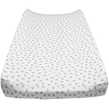 Burt's Bees Baby Honey Bee Changing Pad Cover, Heather Grey