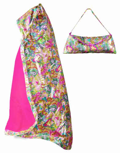 Manual Woodworkers Mad Dash Hooded Blanket, Princess Parfait, 38 X 38"